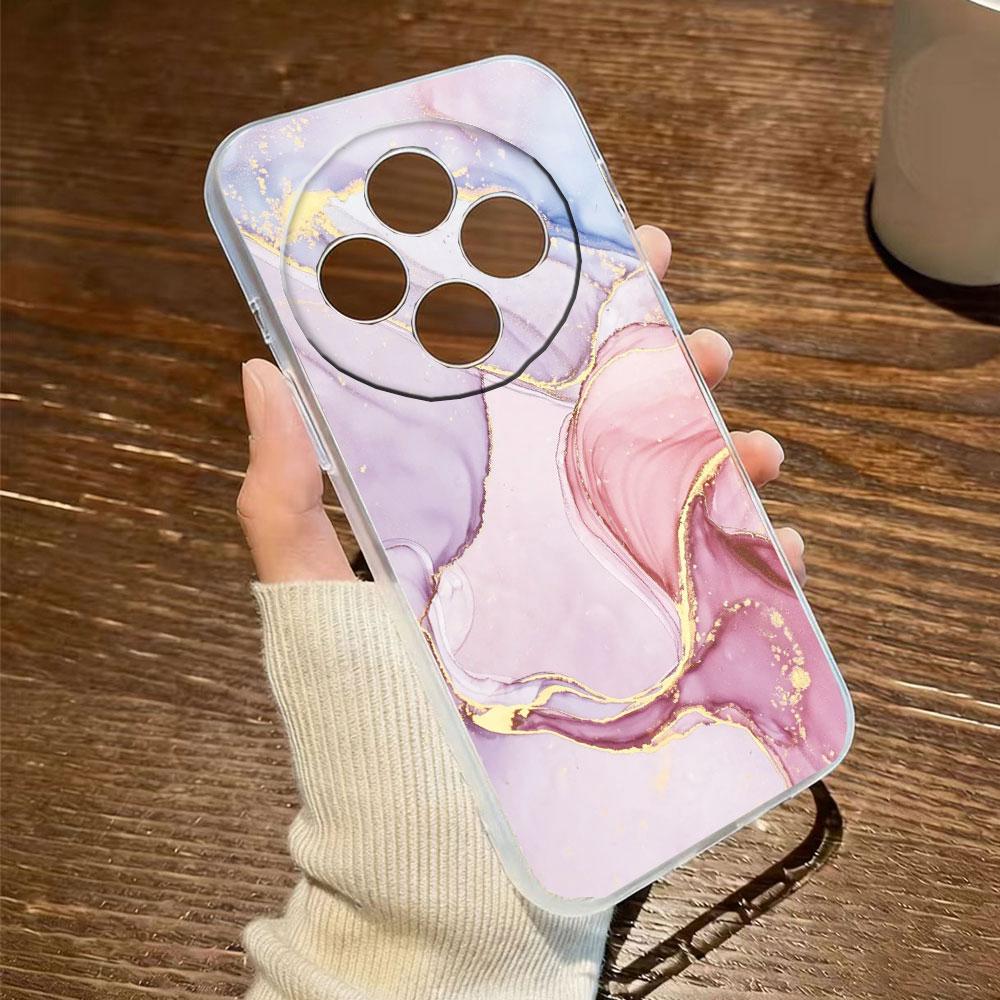 Butterfly Flower Rose Artistic Marble Oil Painting Phone Case For Xiaomi Redmi Note 15 Pro Plus 15 15C 14C Leopard Clear Cover