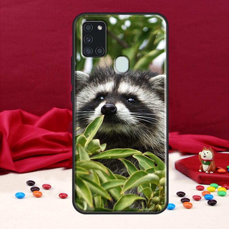 Raccoon Case For Samsung Galaxy A34 A54 A14 A12 A22 A32 A52 A51 A71 A50 A53 A73 A13 Back Cover