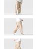 2024 Autumn/Winter Men's Cotton Linen Harem Pants - Chinese Style Patchwork, Casual Wide-Leg