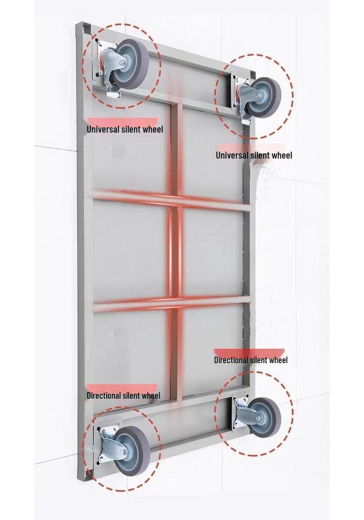 Silent Folding Hand Truck for Cargo, Express Delivery, and Warehouse Use