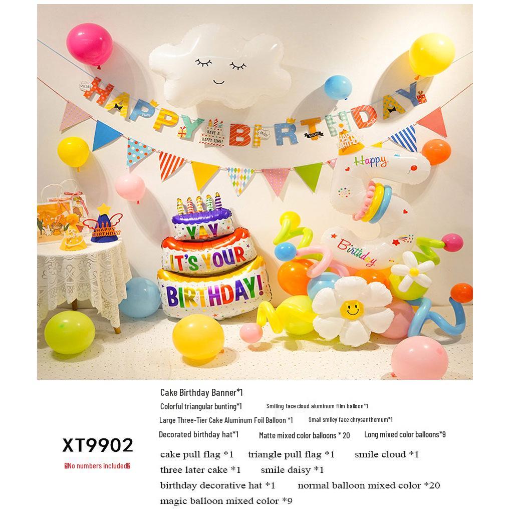 Romantic Birthday Balloon Set: High-End Decorations for Boyfriend or Girlfriend