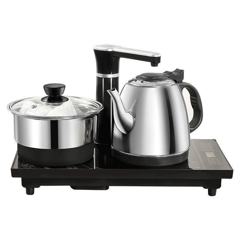 Gongfu Tea Set with Electric Kettle & Dispenser for Home Use - Insulated Integrated Tea Table