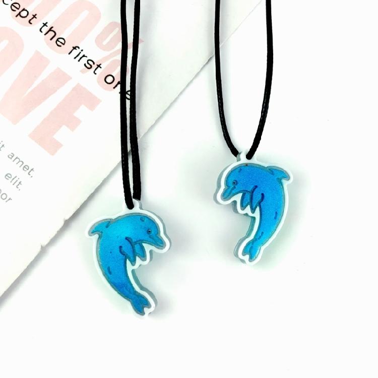Dolphin Silicone Mold Pendant Resin Epoxy Mold for Casting Resin Keychain Mold