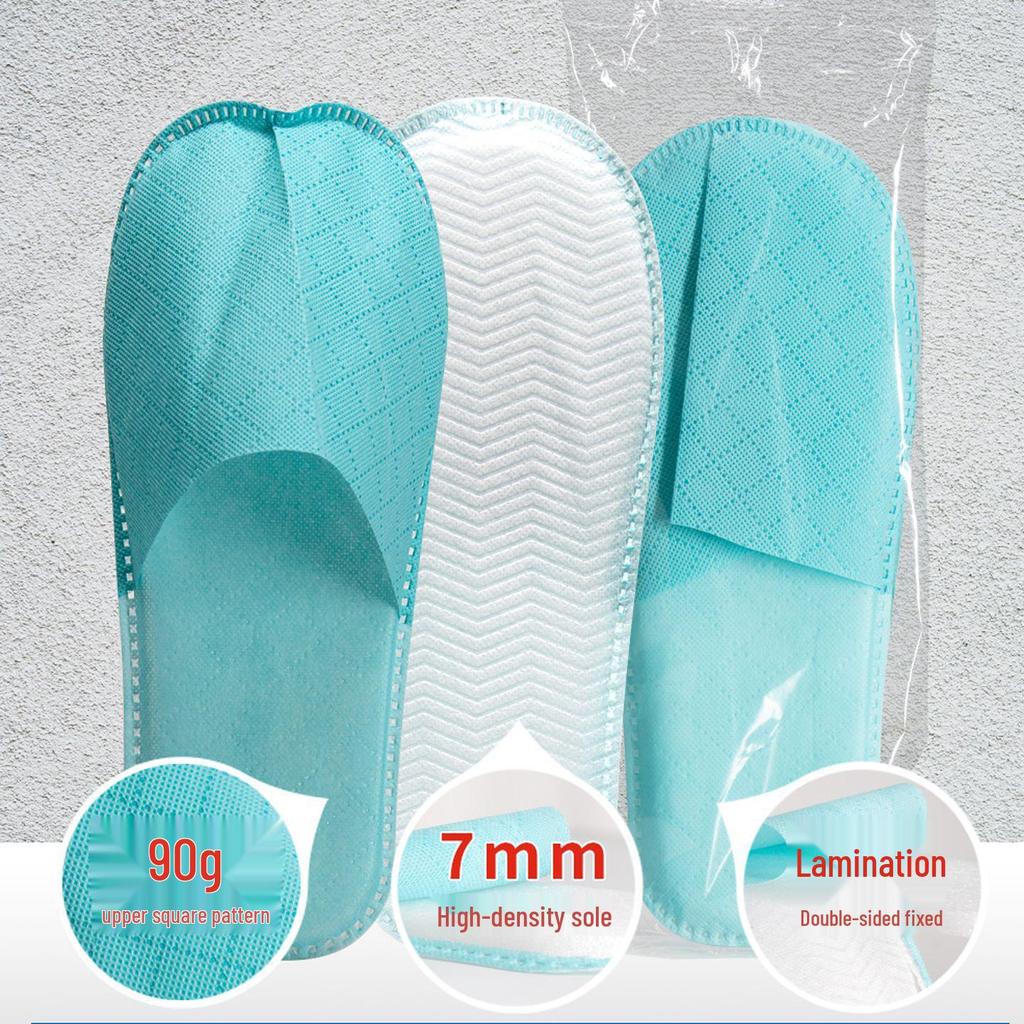 Verdickte Vlies-Einwegpantoffeln für Hotel, B&B, Zuhause, Gäste und Reisen - Waschbar