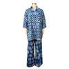 2026 Summer New Sweet and Fresh Printed V-neck Batwing Sleeve High-Waisted Straight Pants Set