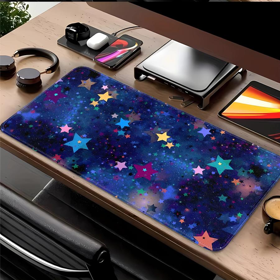 

overlock Mouse Pad Computer Laptop Pad Keyboard Mouse Pad Game Console Pad office Pad Desk accessories Blue Starry Night Sky 220x180x2mm
