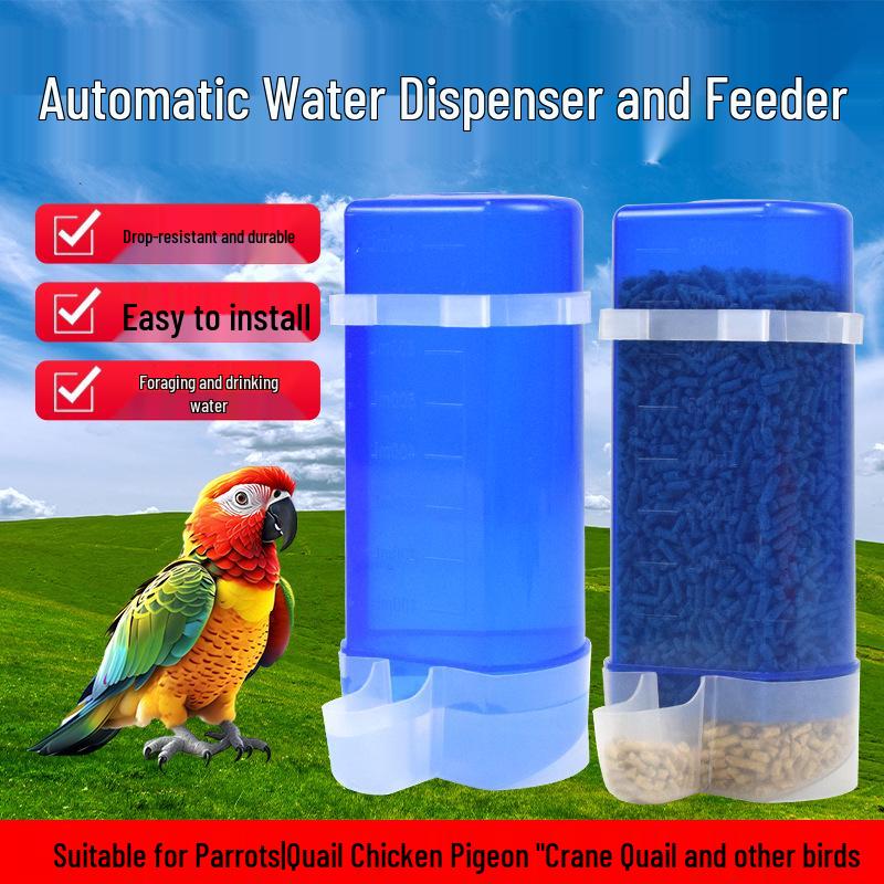 Dual-Use Parrot and Quail Water Feeder Cup