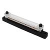 Bloc de Distribution d'Alimentation à 12 Bornes Jeu de Barres omnibus 2xBornes M6 12xVis M4 Boîtier de Borne de Batterie pour Voitures Camping-cars Bateaux Yachts