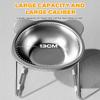 Stainless Steel Cat Bowl Raised Stand Design with Tilted Rims for Enhanced Neck Protection Durable Long-Lasting Pet Feeding Dish