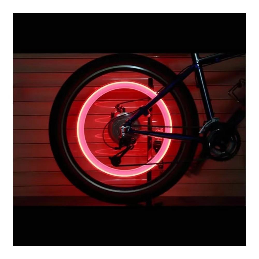 Flash Bicycle Valve Lights Waterproof Tire Valve Caps Lantern Lamp Bike Wheel Light  Night Riding