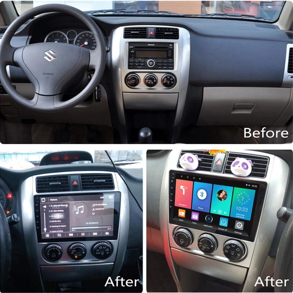 Bilradio för Suzuki Vitara 2015-2019 9-tums Android Car Multimedia Player GPS-navigeringshuvudenhet WIFI 1+16GB
