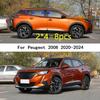 Car TPU/Glossy Mirror Pillar Post Cover Door Trim Window Molding Stickers Accessories For Peugeot 2008     2024