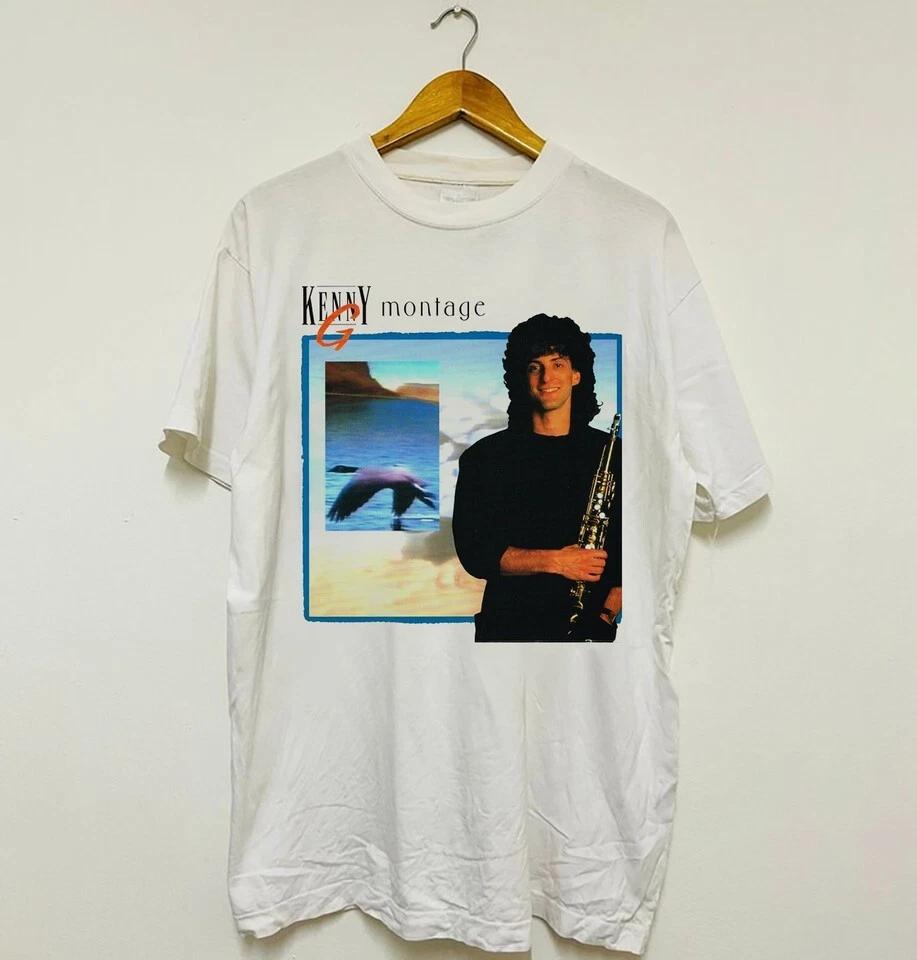 

KENNY G Montage Album Unisex Adult Tee White Shirt S To 5XL UU1037 S