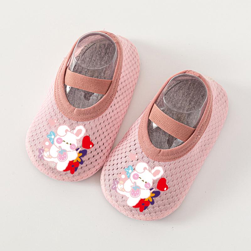 Summer Mesh Cartoon Infant Floor Socks & Breathable Walking Shoes