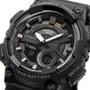 Casio World Time AEQ-110W-1BV Men's Analog-Digital Quartz Watch Black LCD Black Imported Model