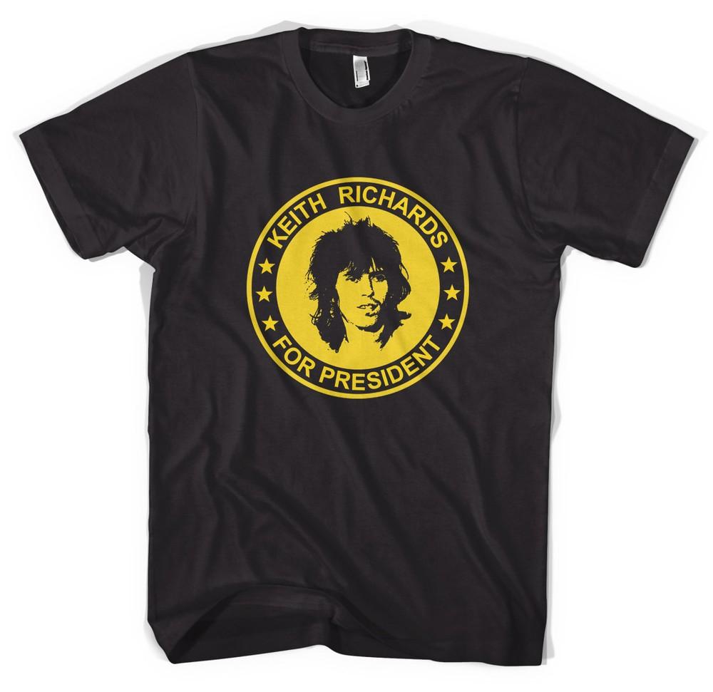 Keith Richards For President Unisex T-Shirt Colours XXL