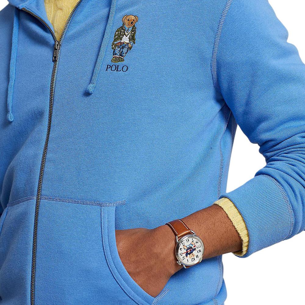 Polo Ralph Lauren Zip Fleece Hoodie Jacket Men Jackets Blue MNPOKNI16823-529