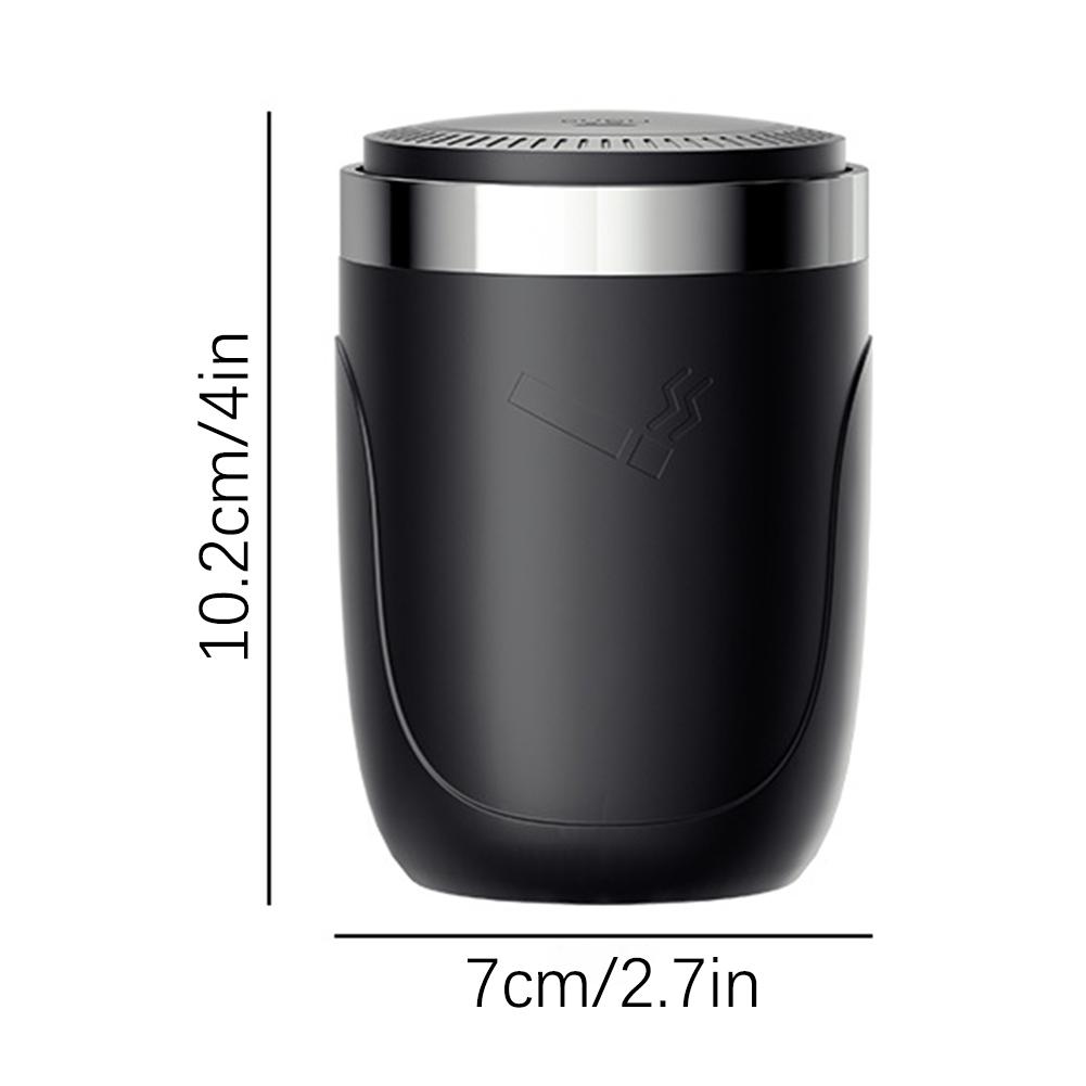 Portable Car Ashtray With Lid,LED Sealing Cigarettes Ash-Cup,Detachable Metal Car Ashtrays,Car Accessories,For Home Travel Use