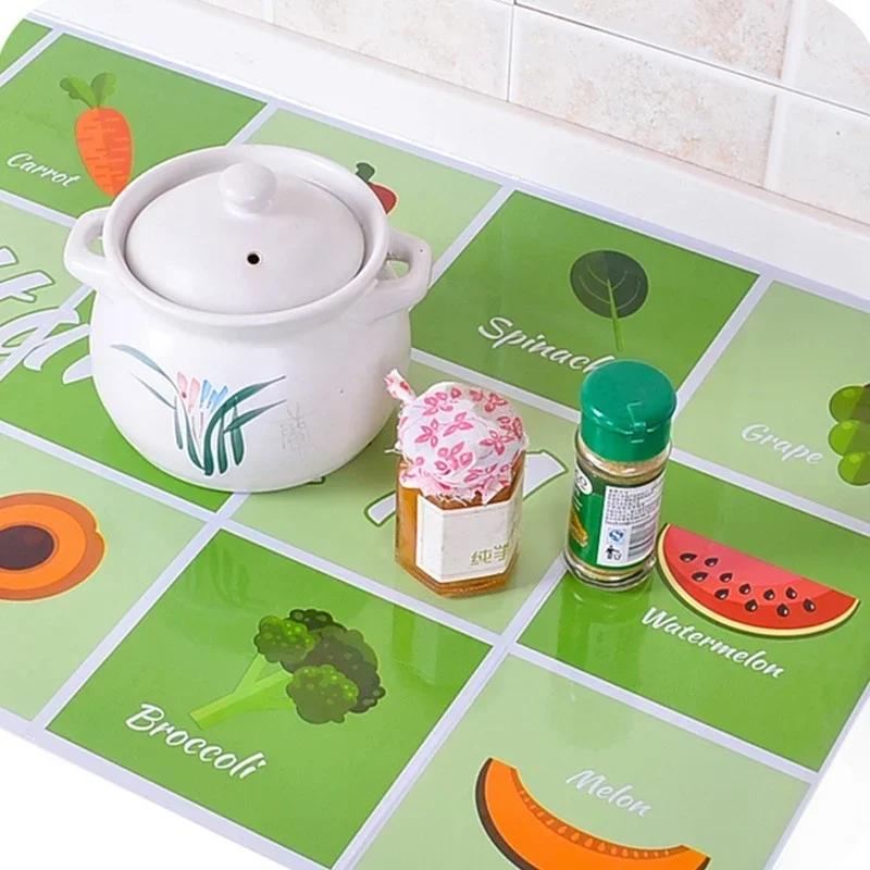 Kitchen Oil Stickers Self-adhesive High Temperature Oil Stickers Home Stove Ceramic Tile Wall Stickers Anti-oil Tools Accessory
