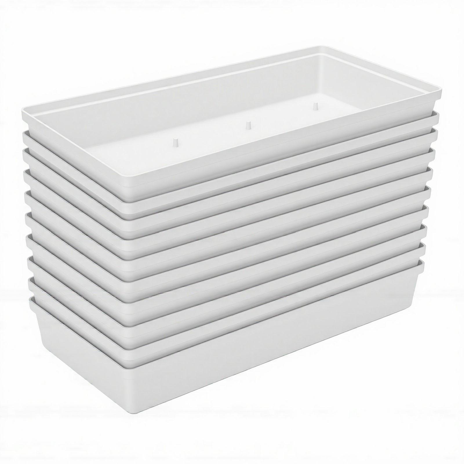 10 Stuks Bloemschuimbakjes voor Bloemschikken Rechthoekige Houder Plastic Modderbevestigingsplaten Schalen voor Centerpieces Festival Bruiloft Feest Decoratie