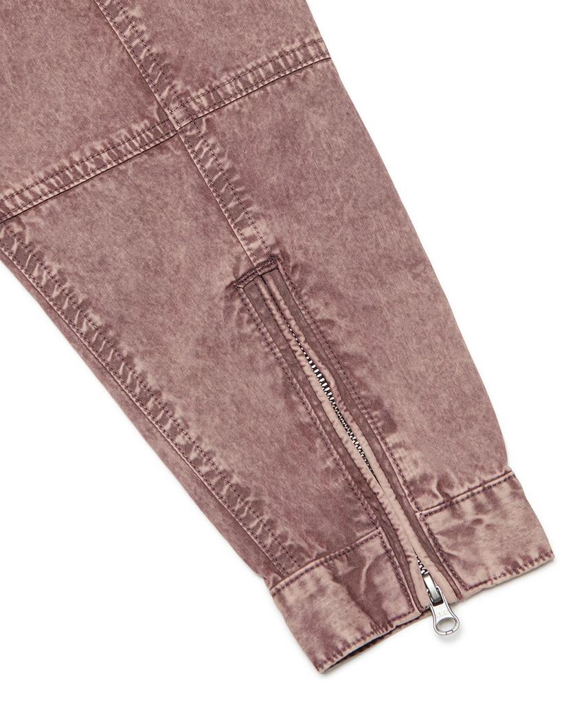 Nomanual Overdyed Two-Tone Jacket - Burgundy