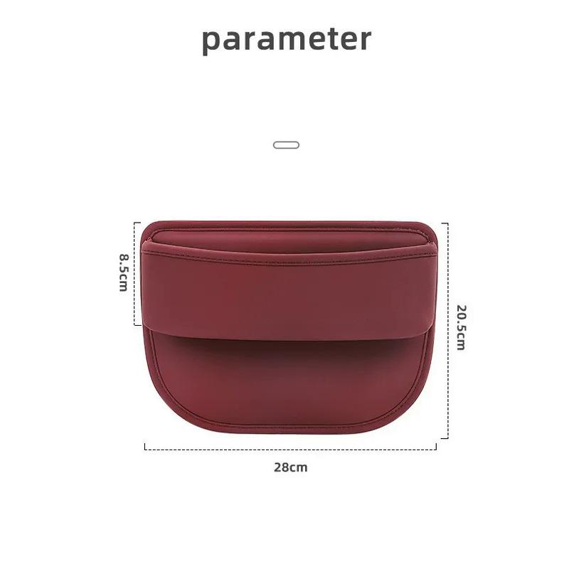 Universal Leather Car Console Side Pocket Organizer - Leak-Proof Seat Gap Storage Bag Car Interior Accessories