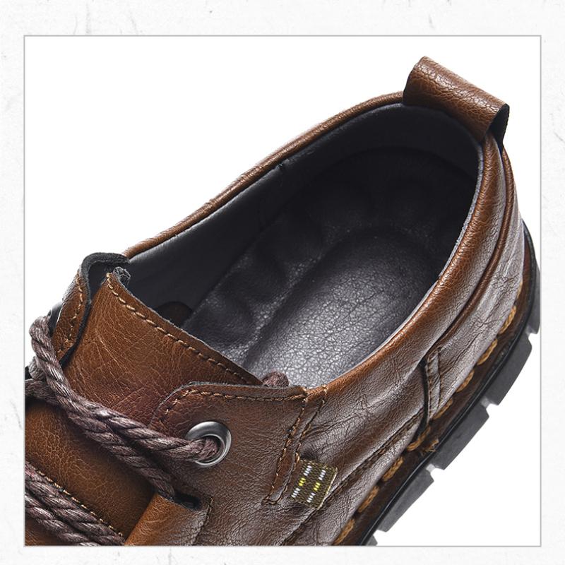 New Men's Casual Shoes Handmade Leather Loafers Comfortable Men's Shoes Leather Flat Moccasins Men Sneakers