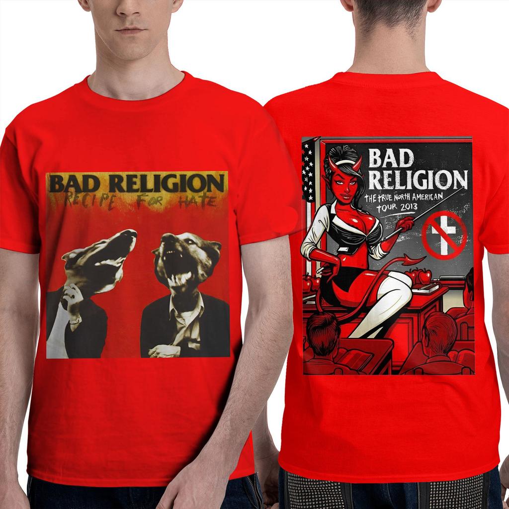 Bad Religion T Shirt Summer Y2K Casual T-Shirts Cotton Hip Hop Tee Shirt For Couple Short Sleeve Casual Top Tees
