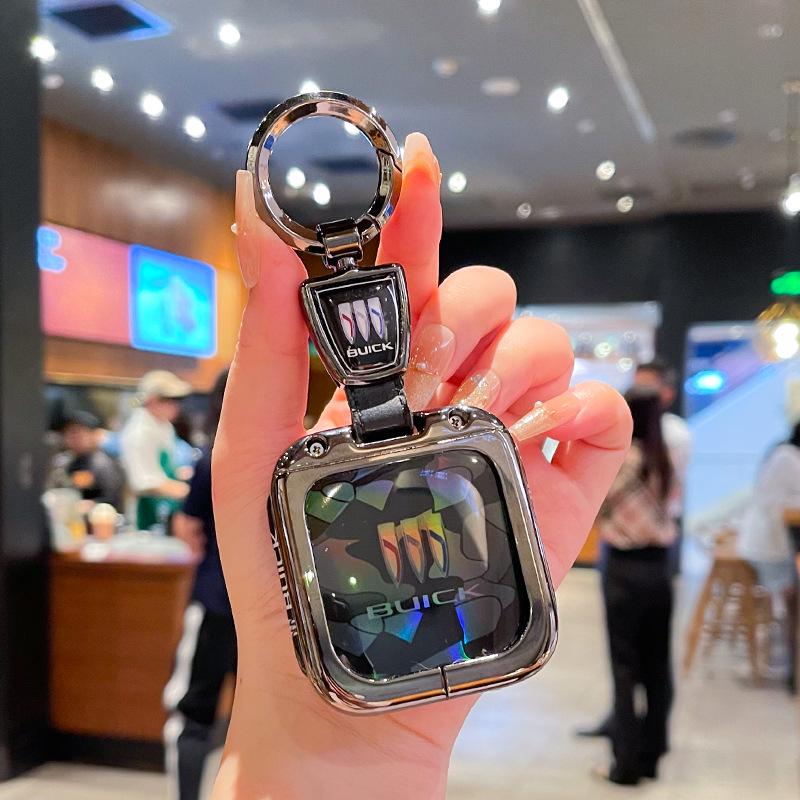 Buick E5 Titanium Cube Key Cover for 2025 LaCrosse Platinum with Bluetooth E4 Metal Full Coverage