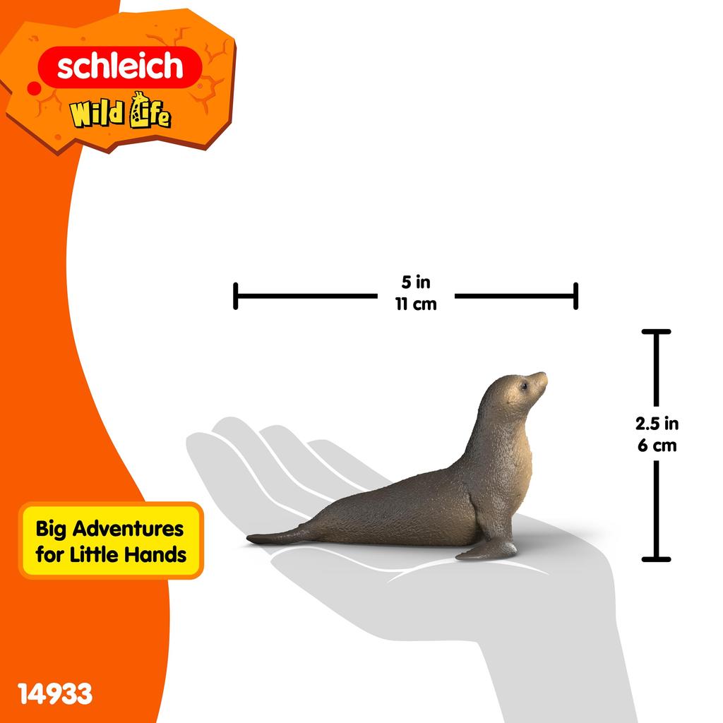 Schleich Wildlife Sea Lion Ages Realistic Animal Toy 14933 Figurine, 3+,