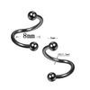 2pc/set Surgical Steel Spiral Twisted Lip Ring Nose Rings 16 Gauge Ear Cartilage Helix Piercing Body Accessories Jewelry Gift