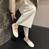 Fashion Women's Single Shoes Soft Face New French Shallow Mouth Slip-on Grandma Flats