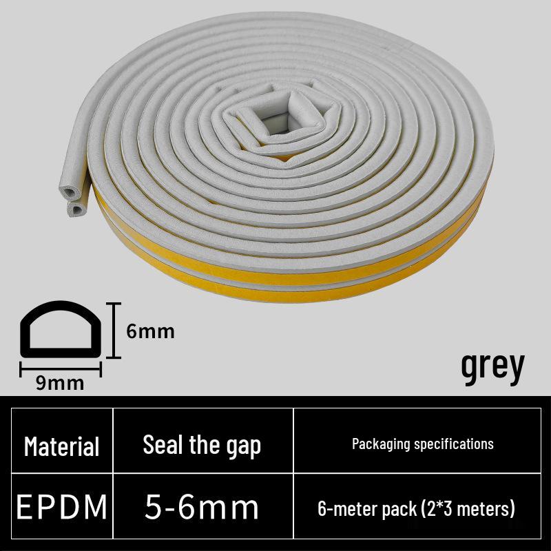 Soundproof and Windproof Door & Window Sealing Strip for Silent Shock Absorption and Insulation