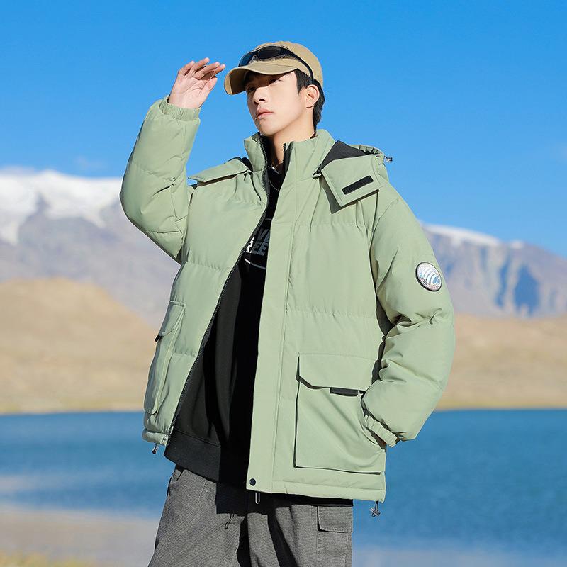 Men's Thickened Hooded Cotton Winter Jacket for Outdoor and Workwear 2025