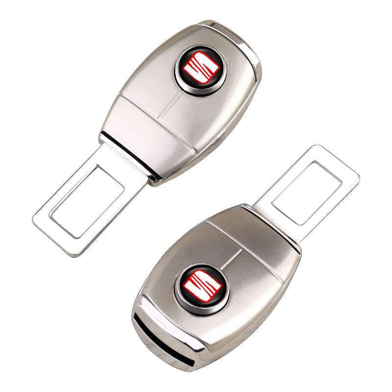 1/2PCS Car Seat Belt Clip Extension Plug Buckle Car Accessories for Seat Alhambra FR Leon Altea Ibiza Toledo Cordoba Arona 5 6 MII