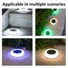 4PCS Solar Fog Geographic Lights Outdoor Lawn Lights Waterproof Lawn Lights Landscape Decorative Garden Stairs Lights