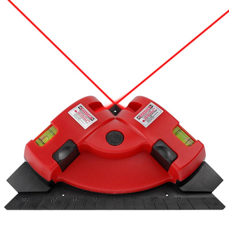 90° Tile Laying Tool: Wall & Floor Tile Level with Laser Right Angle Meter