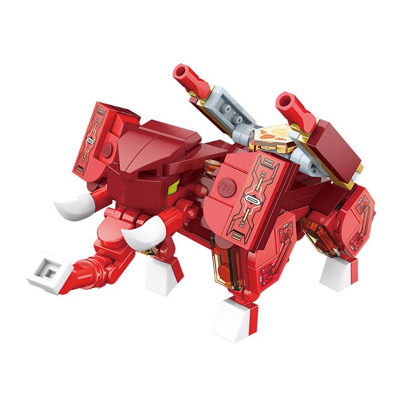 Qimeng Robot Beast Building Blocks: Swift Tyrannosaurus & Thunder Phantom Dragon 41201-412206 Series.