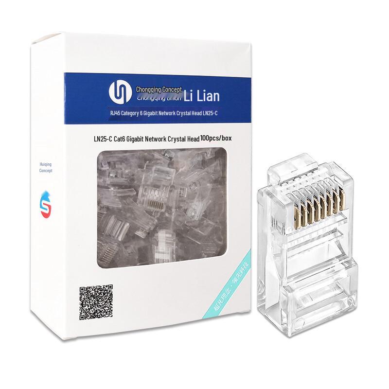 

Litie LN25-C Cat6 Gigabit RJ45 Network Connectors (100-Pack)