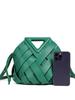 Large Capacity Hand-Woven Triangle Magnetic Buckle Crossbody Vegetable Basket Bag
