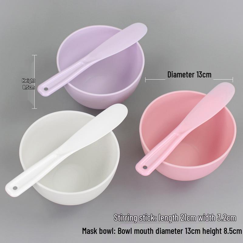 Silicone Beauty Salon Mask Bowl Set with Mixing Stick - DIY Tool for Mask Preparation