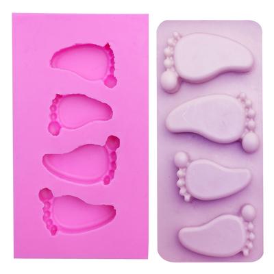 Silicone Mold Cake Mold Baby Foot Chocolate Fondant Cake Decorating Baking Tool Bakeware Pudding