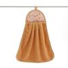 1 Piece Coral Velvet Soft Hand Towel Absorbent Cloth Dishcloth Hanging Cloth Kitchen Bathroom SuppliesMakeup