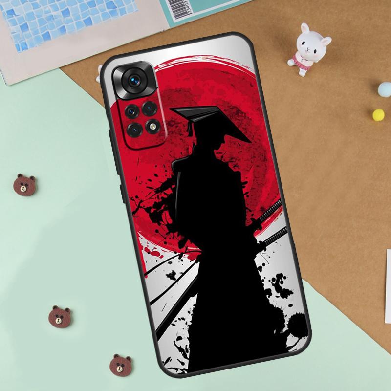 Samurai Warrior Case For Xiaomi Redmi 14C 10C 12C 13C Cover For Redmi Note 13 Pro 14 9 10 11 12 10S 11S 12S
