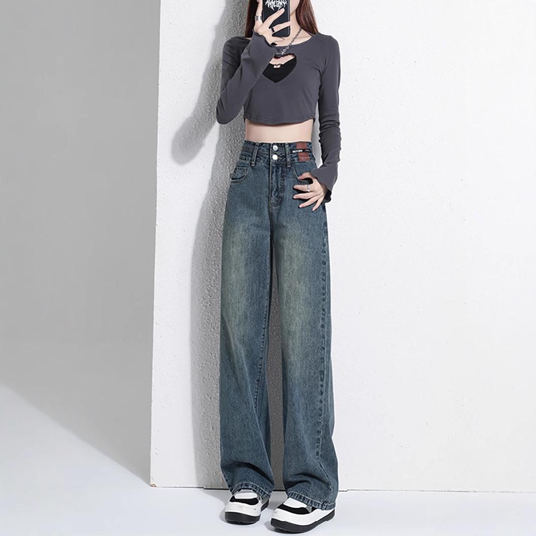 

Women s Winter High-Waisted Wide-Leg Jeans - New Petite Style Small