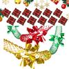 Christmas Ceiling Decoration 12pcs Extendable Colorful Aluminum Foil Flower Garlands 9FT Holiday Tree Ornaments Decor