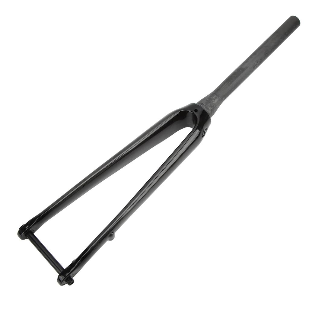 Garfo Dianteiro de Bicicleta Full Carbon para Estrada com Tubo Cônico e Eixo de Barril para Freio a Disco
