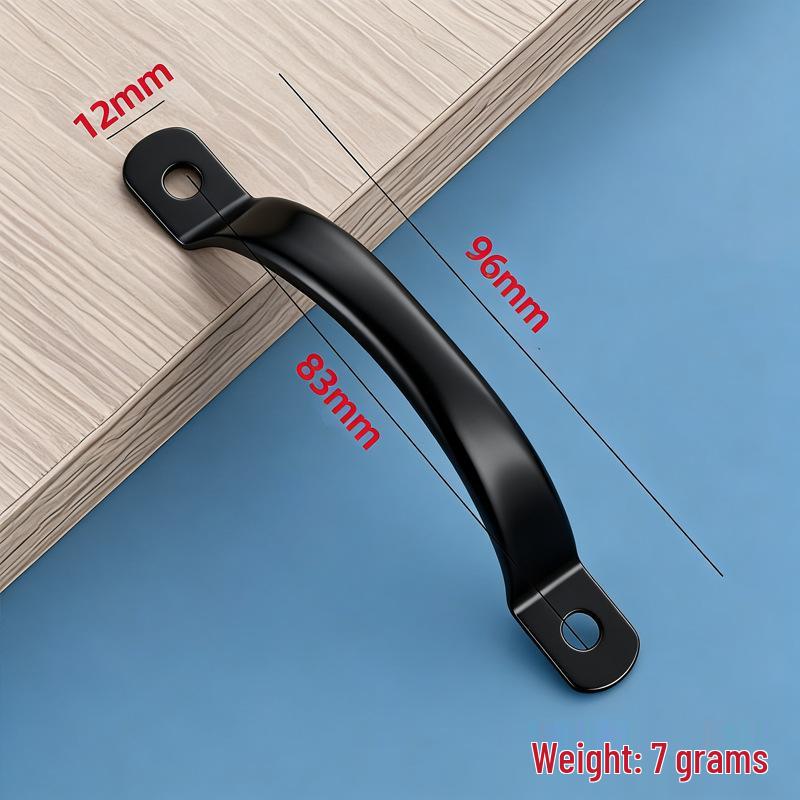 Curved Stainless Steel Handle for Cabinet, Drawer, or Door