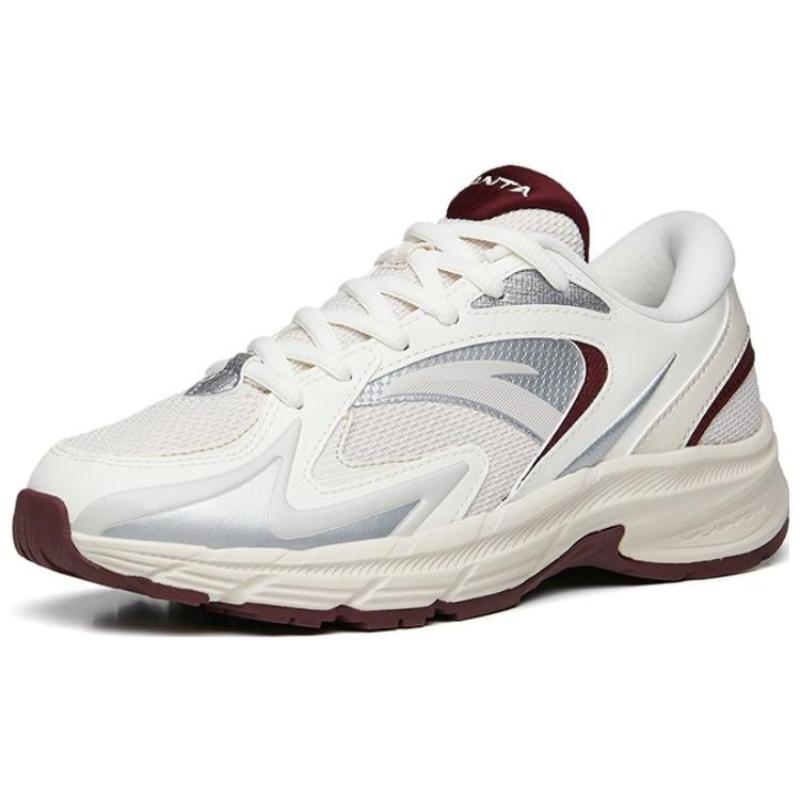 Anta AT952 Slip Resistant, Abrasion Resistant, Breathable, Lightweight Low top Casual Running Shoes Women's Mud Gray Sneakers 922235597-3