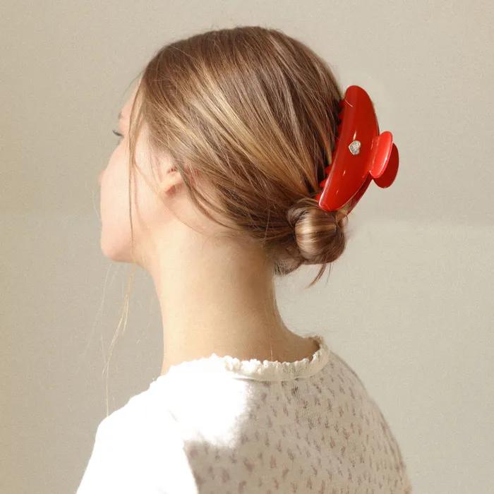 Basic Hair Claw - Red